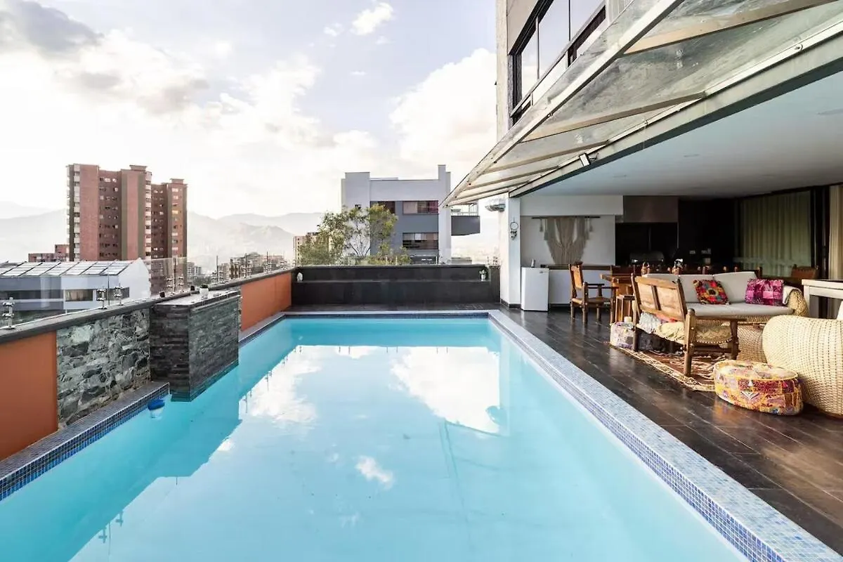 メデジンAmazing Ph In Poblado 5Bd & Heated Pool!アパートメント